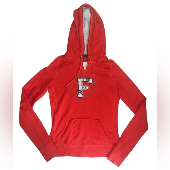 Abercrombie & Fitch Tops - Abercrombie & Fitch Women's Reddish Orange Hoodie